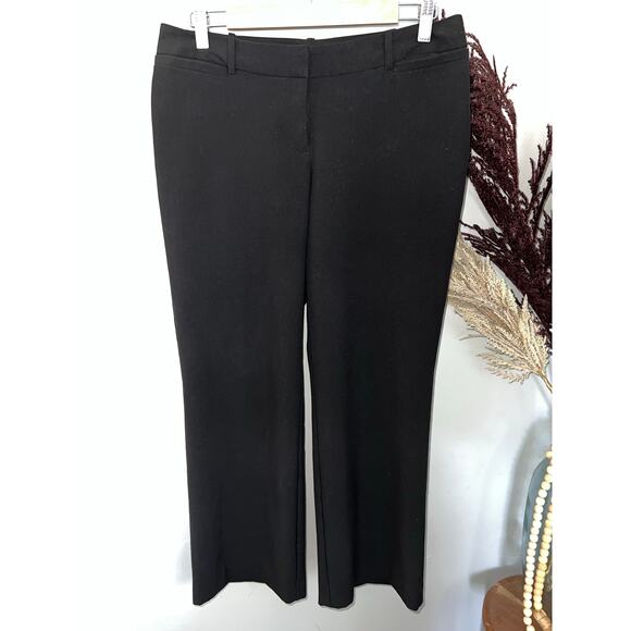 Worthington Curvy Fit size 8PS women’s black dress pants wide leg trousers EUC - Picture 1 of 7